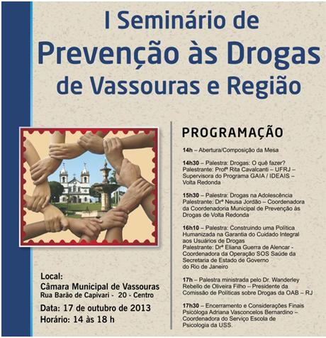 Câmara Municipal realiza o 1º Seminário de Prevenção às Drogas 