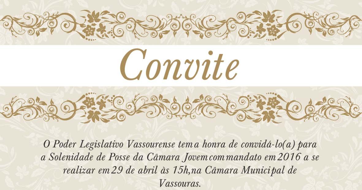 Convite Câmara Jovem