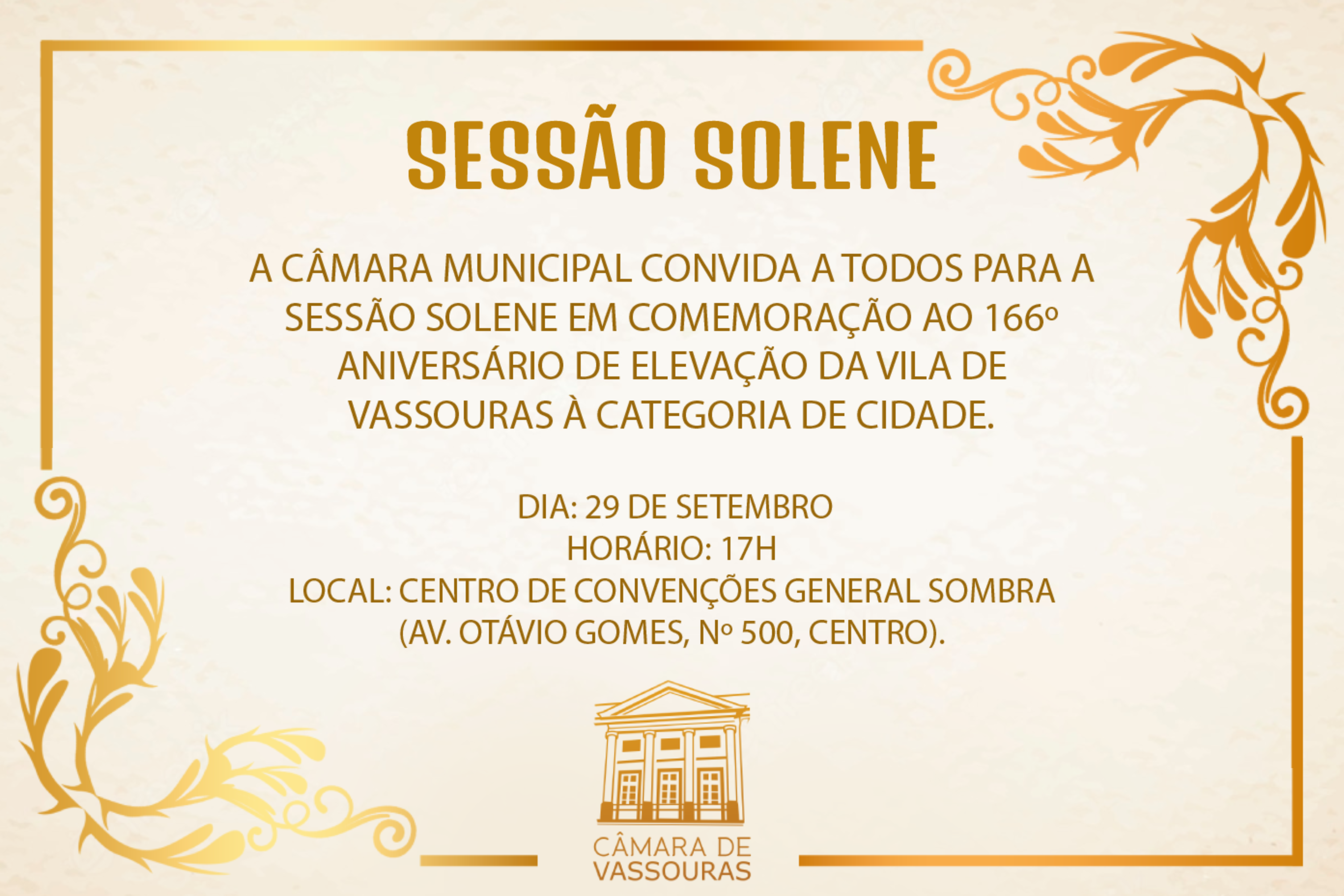 Convite Sessão Solene